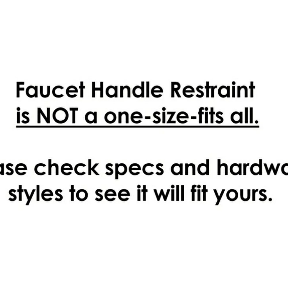 Faucet Handle Restraint - Picture 4 of 9